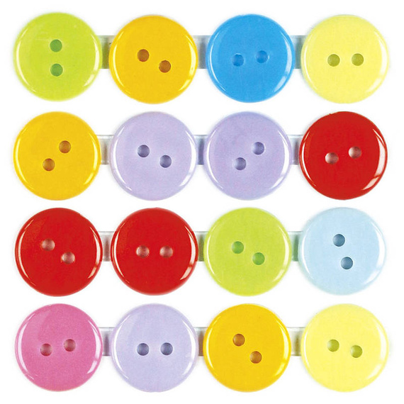 Selbstklebende Knöpfe 12mm - 66 Stück