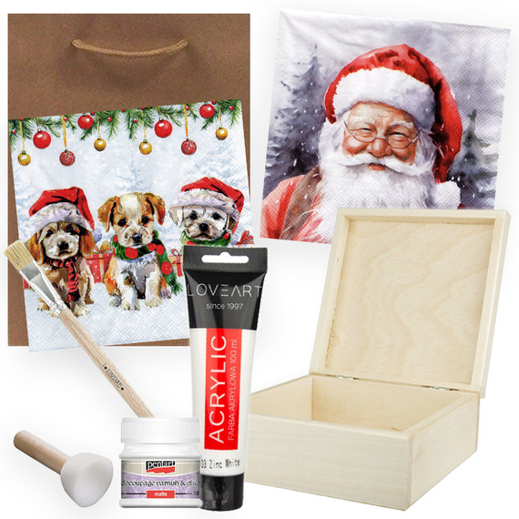 Weihnachtsdecoupage-Starter-Kit