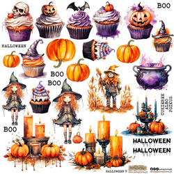 AUFKLEBER Dekor Stickers - ScrapLove - Halloween 5
