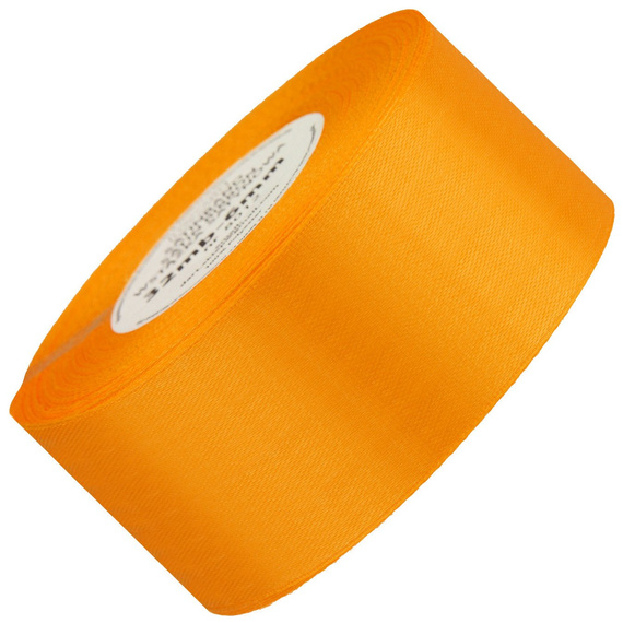 Orangefarbenes Satinband 50mm - 32mb