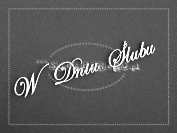 SCRAPINIEC Dekorpappe Die Cut Chipboard Dekoration Ornament, W Dniu Ślubu