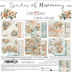 Scrapbooking Papier Set 15x15 - Craft o'clock - Sprites of Harmony