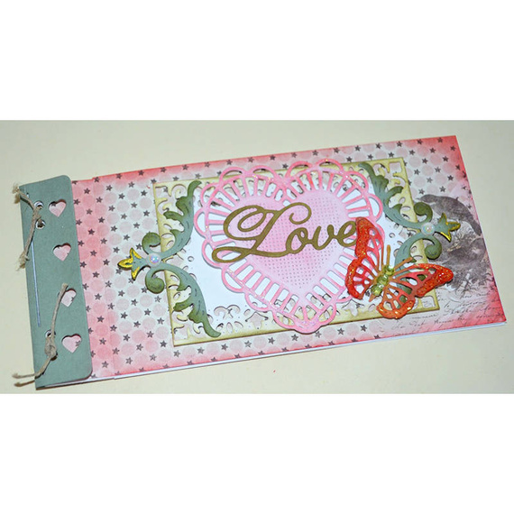 CHEERY LYNN Stanzform Präge Stanzschablone Cutting Die - Micro-Book Kit Notebook-Rücken