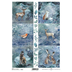 ITD Reispapier Decoupage Bastelpapier Softpapier Serviettentechnik, Winter R1631