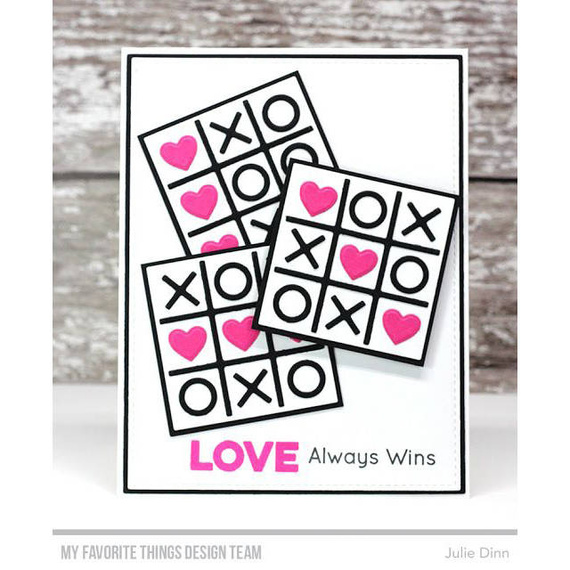 Stanzform Präge Stanzschablone Cutting Die - Die-namics - Tic Tac Toe / Rad und Kreuze