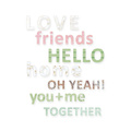 P13 Craft AUFKLEBER Dekor Stickers für Bullet Journal Scrapbooking Meet again 05