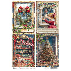 Reispapier für Decoupage A4 - Ciao Bella - Toy Shop Cards Karten