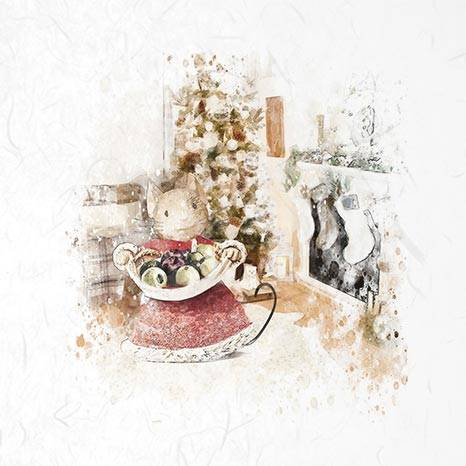 ITD Reispapier Decoupage Bastelpapier, RSM029 Mäuse