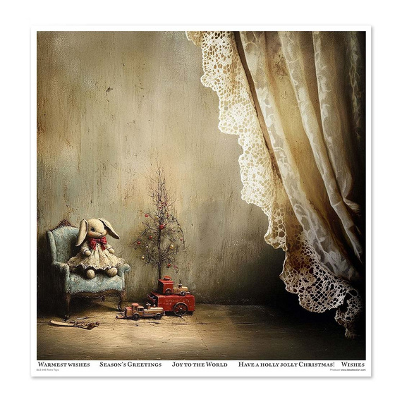 ITD COLLECTION Scrapbooking Papier Set 30x30 cm - Retro Toys