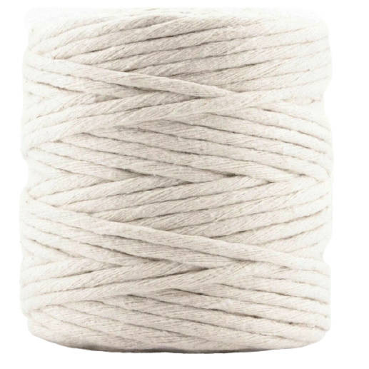 Makrameekordel aus Baumwolle Baumwollkordel  5mm - natur 100m