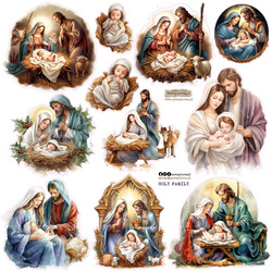 AUFKLEBER - ScrapLove - Heilige Familie