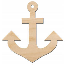 Anhänger aus Holz - Anker - Dekor