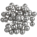 Beerenzweig - silber - 1 Zweig mit 40 Beeren 