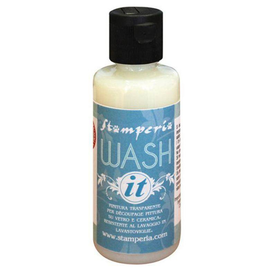 STAMPERIA - Wash-It -  Wasserfester Lack für Decoupage – Wash It 80 ml