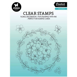 STUDIOLIGHT - Transparenten Stempel - Big Circle, Runder Blumenrahmen