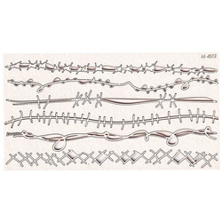 Dekorpappe Die Cut Chipboard - Stiche 01 - Scrapiniec