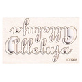 Dekorpappe Die Cut Chipboard Halleluja 01 2St SCRAPINIEC