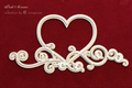 Dekorpappe Die Cut Chipboard 2-lagiges Herz 01 - Park Avenue - SCRAPINIECrapiniec
