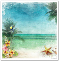 ITD Set 11 Stk 31x32cm einseitig Scrapbooking Papier 200g, Tropical Dreams