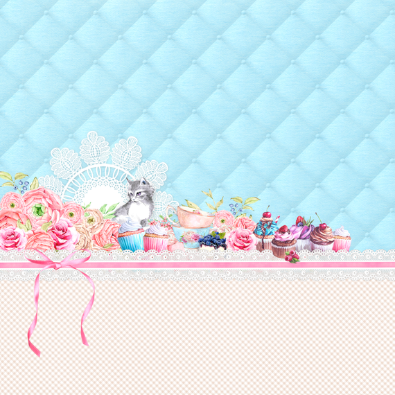 LEMONCRAFT 30x30cm doppelseitig Scrapbooking Papier 250g, Something Sweet 02