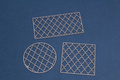 SCRAPINIEC Dekorpappe Die Cut Chipboard Dekoration Ornament, Netz 2170