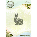 AGATERIA - Transparent Stempel Motivstempel Clear Stamp - Dekorierter Hase