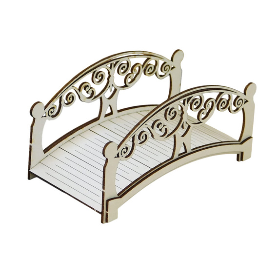 Dekorpappe Die Cut Chipboard Dekoration 3d-Brücke - Kreatywna Pracownia