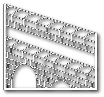 Stanzform Präge Stanzschablone Cutting Die - Poppystamps - Pointed Square Frames - Mauerwerk