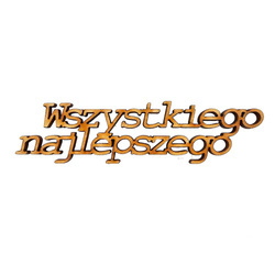 Hölzernes Ornament - Kochanej Mamie Untertitel PL 8,5 cm