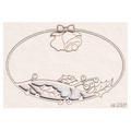 SCRAPINIEC Dekorpappe Die Cut Chipboard Dekoration Ornament, Rahmen Stechpalme