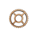 Holzverzierung Zahnrad Nr. 7 - Set mit 10 Stück - Decor