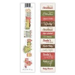 Scrapbooking Papier Streifen - Lexi Design - Weihnachten in der Stadt 04