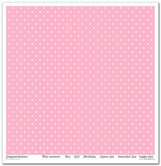 TD COLLECTION Setz von 11Stk 30x30cm Scrapbooking Papier - Spring in Full Color