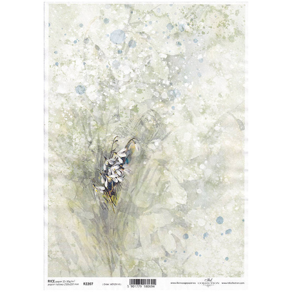 ITD Reispapier Decoupage Bastelpapier Serviettentechnik-R2207 Frühlingsblumen