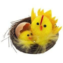 Henne Hühnern Vogelnest Ostern Dekoration Osterdeko, 5 cm