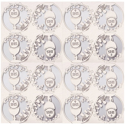 SCRAPINIEC Dekorpappe Die Cut Chipboard Dekoration Ornament, Messkelch Rahmen 01