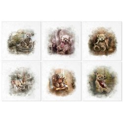 Reispapier-Set - ITD RSM024 6 Stück Teddybären