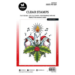 STUDIOLIGHT - Transparenten Stempel- Singing birds Vögel, Schilf