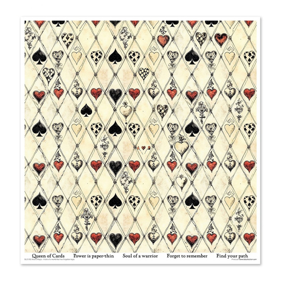 ITD COLLECTION Setz 11Stk 30x30cm Scrapbooking Papier - Alice's Magic 2