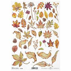 ITD Reispapier Decoupage Bastelpapier Softpapier Serviettentechnik, Blätter R2120