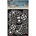 STUDIOLIGHT Mixed Media Schablone STENCIL für Decoupage Scrapbooking - Gears