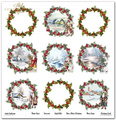 ITD COLLECTION Setz 11Stk 30x30cm Scrapbooking Papier - Merry Christmas
