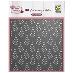 NELLIE'S CHOICE Embossing Folder Prägefolder Prägeschablone, EF3D105 Zweige