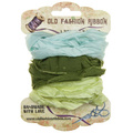 Dekorative VINTAGE Shabby Bänder Set 3 x 1,2 m Wrapping Ribbons, OLDZ14