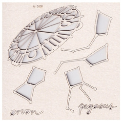 SCRAPINIEC Dekorpappe Die Cut Chipboard Dekoration Ornament, Sternzeichen Orion