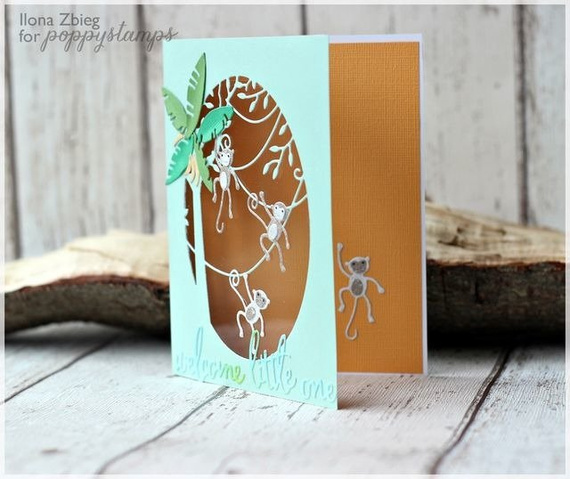 Stanzform Präge Stanzschablone Cutting Die - Poppystamps - Bananas and Palms