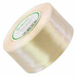 Cremefarbenes Satinband 50mm - 32mb