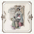 ITD Reispapier Decoupage SET Bastelpapier, rahmen vintage zeichen winter RSM060 