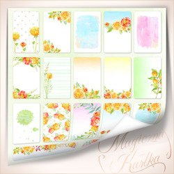 Einseitig 30x30cm Scrapbooking Papier Designpapier 250g, A dream of a summer night