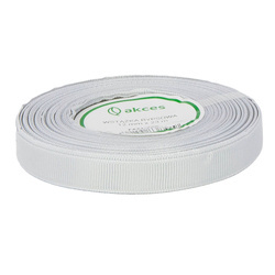 Farbband / Ripsband 12mm silber 23m